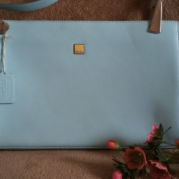 Pelbo | Classic  Vintage 1970's Light Blue Bag - Picture 6 of 9